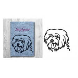 Stickdatei - Malteser Silhouette